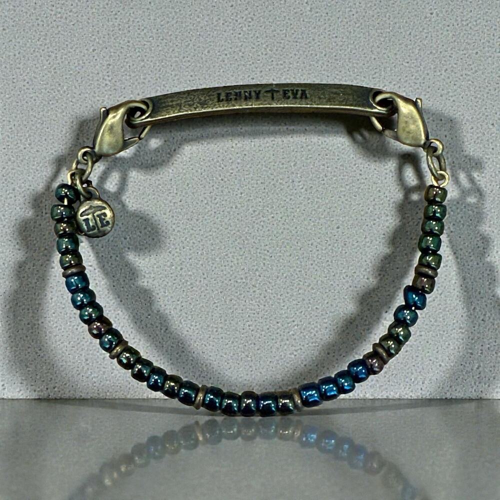 Lenny & Eva Peacock Rainbow Colors Beaded Bracelet